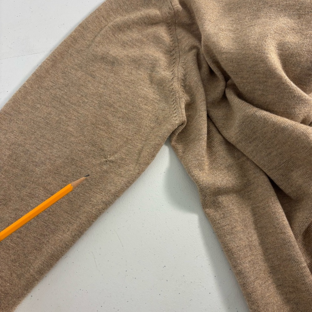 Merino Wool/Silk Mens Mock Neck Sweater Minimalist Preppy Grandpacore Old Money - Picture 10 of 11